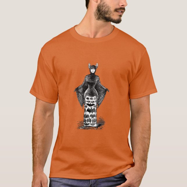 Camiseta Chica victoriano con traje de murciélago I (Anverso)