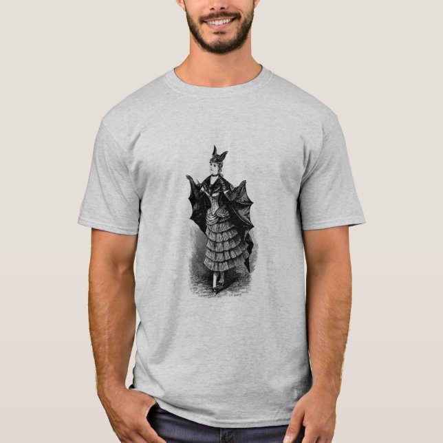 Camiseta Chica victoriano con traje de murciélago I (Anverso)