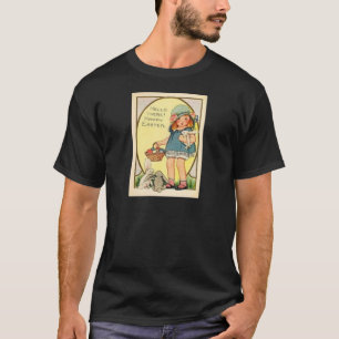 Camiseta Chica Vintage con consolas de pascua y autos de pa
