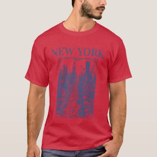 Camiseta Chica Vintage de Nueva York