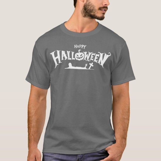 Camiseta Chica Vintage Happy Halloween (Anverso)