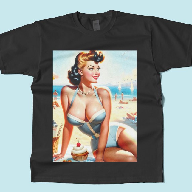 Camiseta Chica Vintage Summer Pin Up (Subido por el creador)