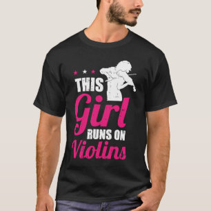 Camiseta Chica violinista Fiddle Fiddler Violin
