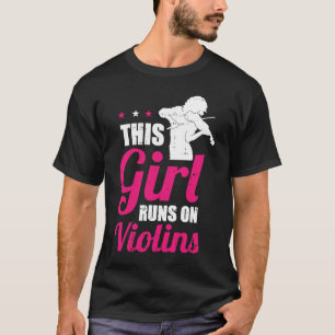 Camiseta Chica violinista Fiddle Fiddler Violin