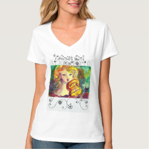 Camiseta Chica VIOLINISTA, VIOLÍN Y CAT