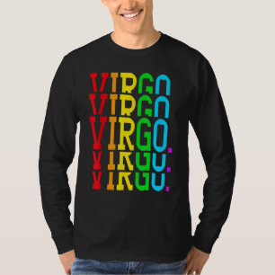 Camiseta Chica Virgo Septiembre Rey Agosto Mujer Arcoiris Z