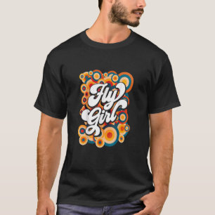 Camiseta Chica Voladora 60s 70s  Vieja Escuela Retro Disco 