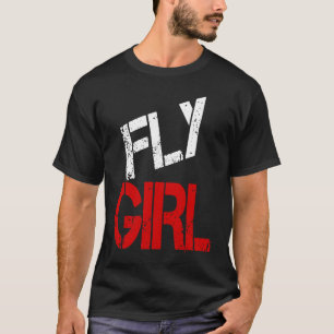 Camiseta Chica Voladora 80s 90s Old School Para mujeres Hom