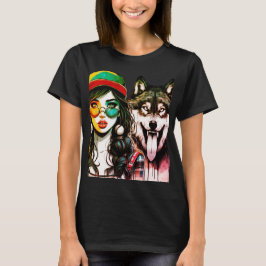 Camiseta Chica Wolf - Colección de tinta