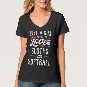 Camiseta Chica Y Ama Slots A Who Softball Sloths Solo