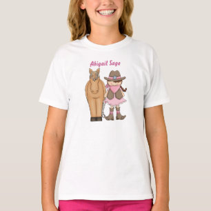 Camiseta Chica y caballo de brunette de brunette personaliz