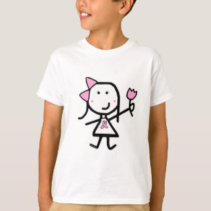 Camiseta Chica y cinta rosada