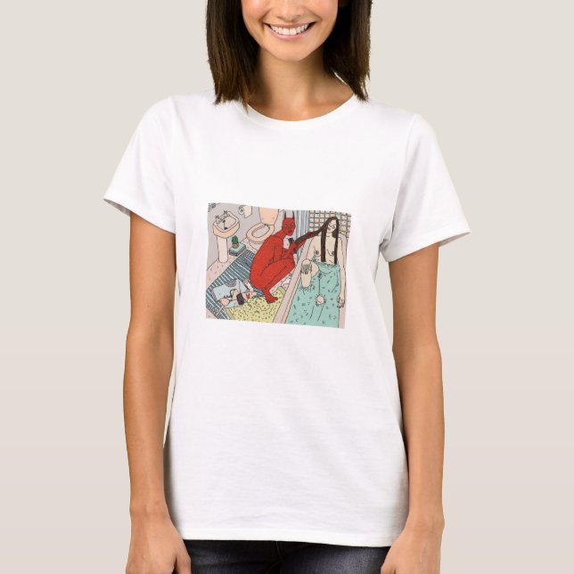 Camiseta chica y demonio (Anverso)