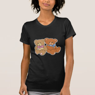 Camiseta Chica y oso de niño