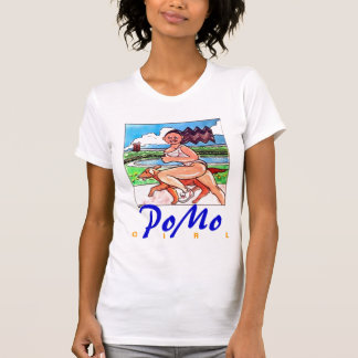Camiseta Chica y perro de PoMo