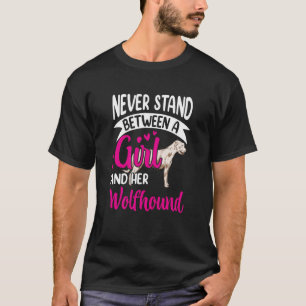 Camiseta Chica y su Wolfhound Irish Greyhound Irish Wolfh
