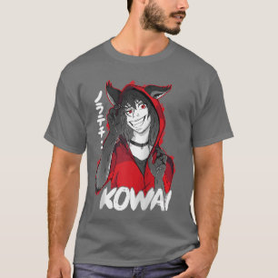 Camiseta Chica Yandere Anime waifu material hombre lobo Cap