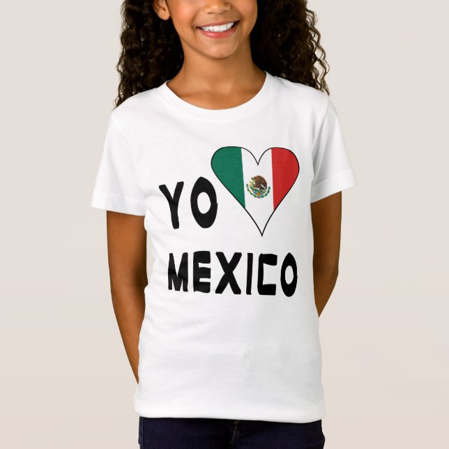 Camiseta Chica Yo Amo México (Anverso)