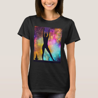 Camiseta Chica Yoga Chakra De Meditación Saludo Del Sol Fem