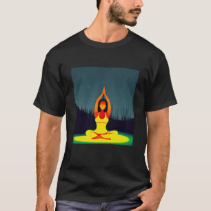 Camiseta Chica Yoga Mujer Saludo al Sol Meditación Chakra 