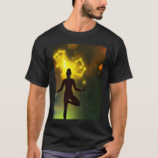 Camiseta Chica Yoga Mujer Saludo al Sol Meditación Chakra