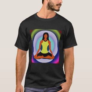 Camiseta Chica Yoga Mujer Saludo al Sol Meditación Chakra
