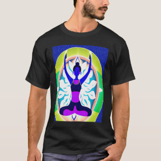 Camiseta Chica Yoga Mujer Saludo Solar Meditación Chakra