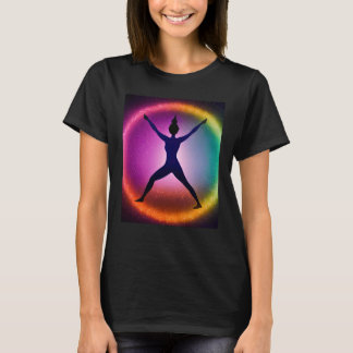 Camiseta Chica Yoga Mujer Saludo Solar Meditación Chakra 