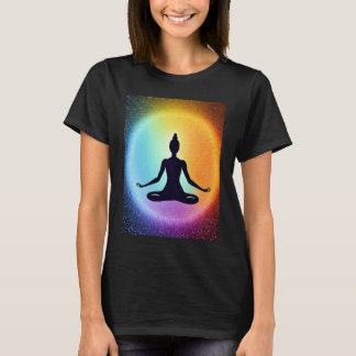 Camiseta Chica Yoga Mujer Saludo Solar Meditación Chakra