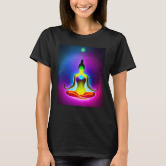 Camiseta Chica Yoga Mujer Saludo Solar Meditación Chakra 
