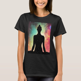 Camiseta Chica Yoga Saludo al Sol Femenino Meditación Chakr