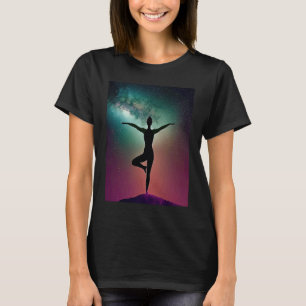 Camiseta Chica Yoga Saludo al Sol Femenino Meditación Chakr