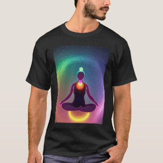 Camiseta Chica Yoga Saludo al Sol Femenino Meditación Chakr