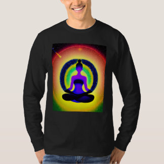 Camiseta Chica Yoga Saludo al Sol Femenino Meditación Chakr