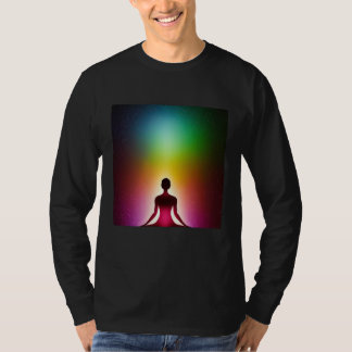 Camiseta Chica Yoga Saludo al Sol Femenino Meditación Chakr