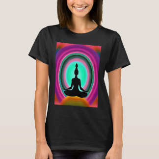 Camiseta Chica Yoga Saludo al Sol Femenino Meditación Chakr