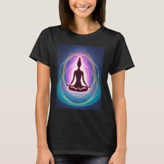 Camiseta Chica Yoga Saludo al Sol Femenino Meditación Chakr