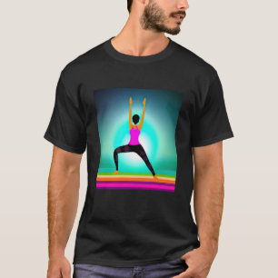 Camiseta Chica Yoga Saludo al Sol Femenino Meditación Chakr