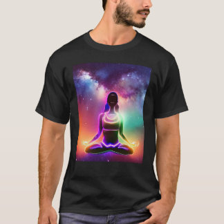 Camiseta Chica Yoga Saludo Solar Femenino Meditación Chakra