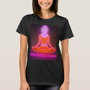 Camiseta Chica Yoga Saludo Solar Femenino Meditación Chakra