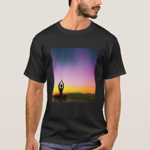 Camiseta Chica Yoga Saludo Solar Femenino Meditación Chakra