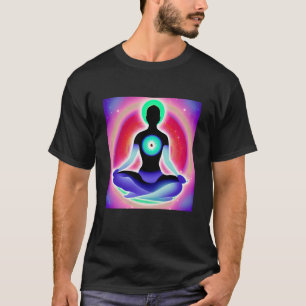 Camiseta Chica Yoga Saludo Solar Femenino Meditación Chakra