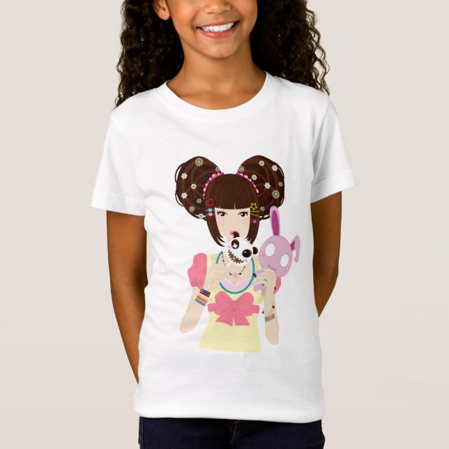 Camiseta Chica Yuriko de Harajuku (Anverso)