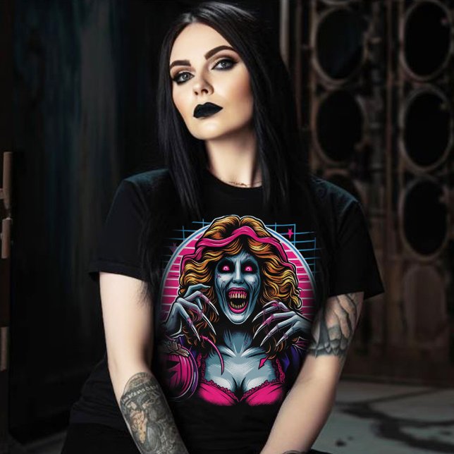 Camiseta Chica Zombie aterrador (Subido por el creador)