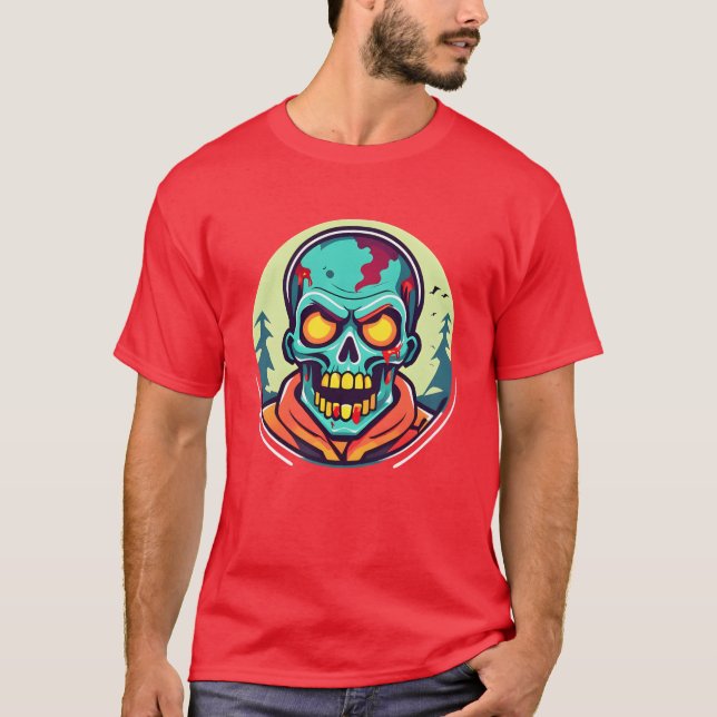 Camiseta chica zombie de la muerte (Anverso)
