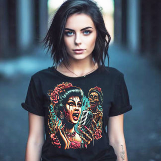 Camiseta Chica Zombie Voodoo