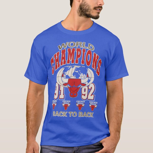 Camiseta Chicago Basketball Back To Back 91-92 (Anverso)