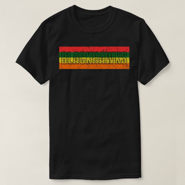 Camiseta Chicago blackhawks vintage TShirt (Diseño del anverso)