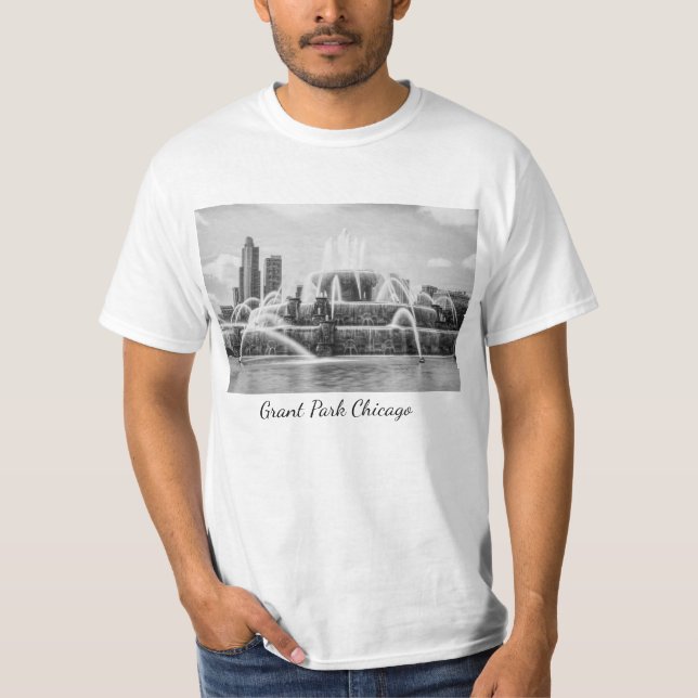 Camiseta Chicago Buckingham Grayscale T-Shirt (Anverso)