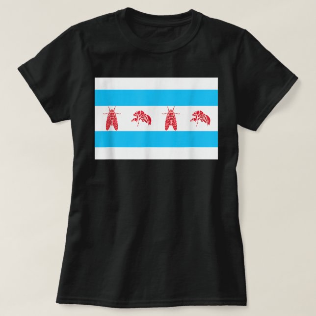 Camiseta Chicago Cicada Insect Great Eastern Brood X Cicada (Diseño del anverso)
